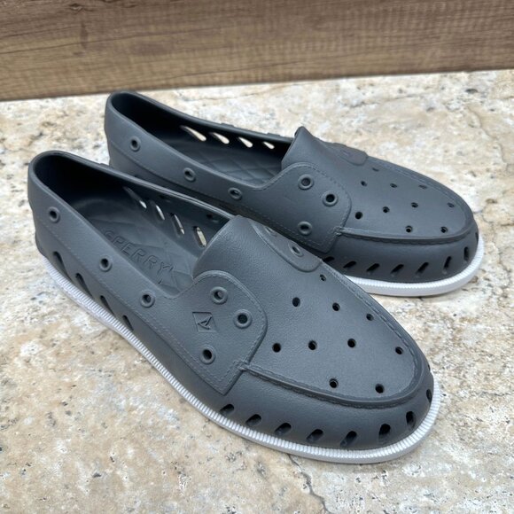 Sperry Top Sider Float Boat Slip On Unisex Shoes Mens 9 Womens 11 Gray - Picture 1 of 10